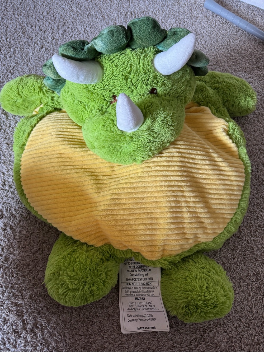 Big stuffed dinosaur baby